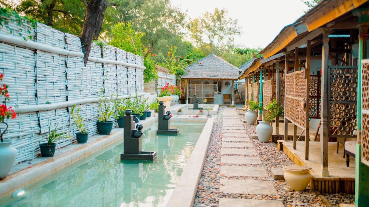 Bungalow Cafe Gili Beachfront Gili Meno Eksteriør billede