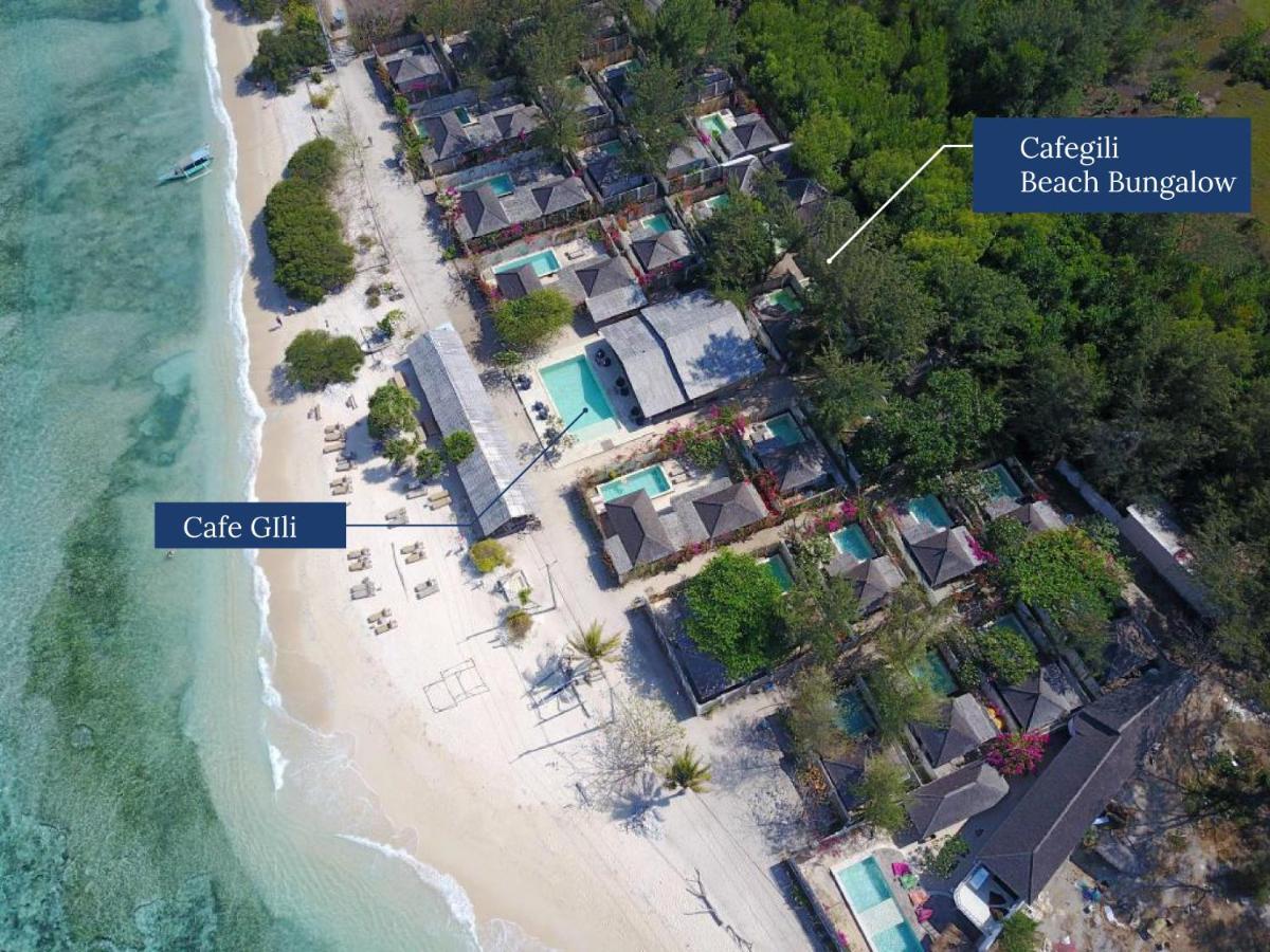 Bungalow Cafe Gili Beachfront Gili Meno Eksteriør billede