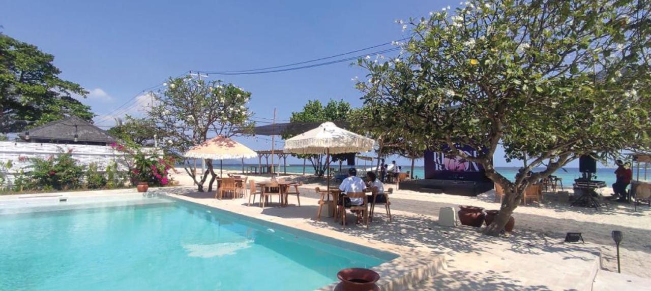 Bungalow Cafe Gili Beachfront Gili Meno Eksteriør billede